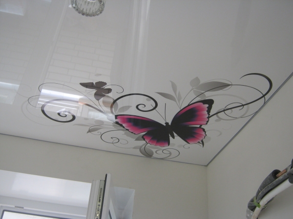 Фотографии потолков с фотопечатью