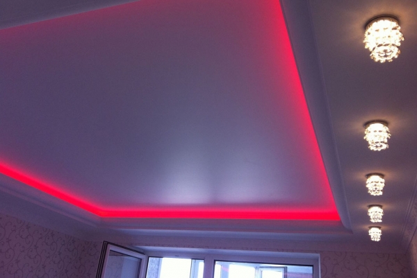 Парящие натяжные потолки