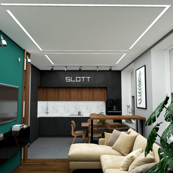 Натяжной потолок на кухню заказать